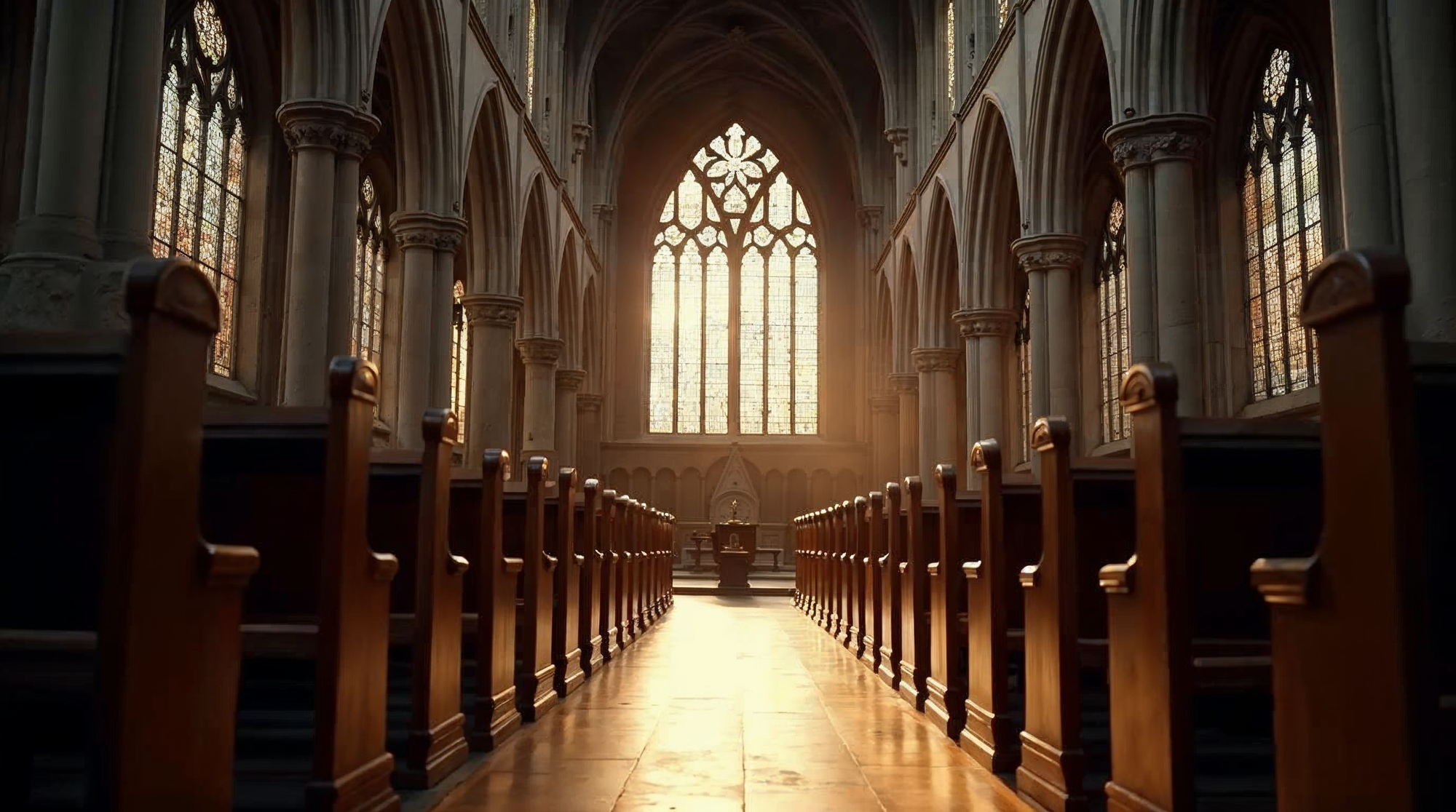 Interior of an Anglican cathedral as the Church of England faces division over same sex blessings
