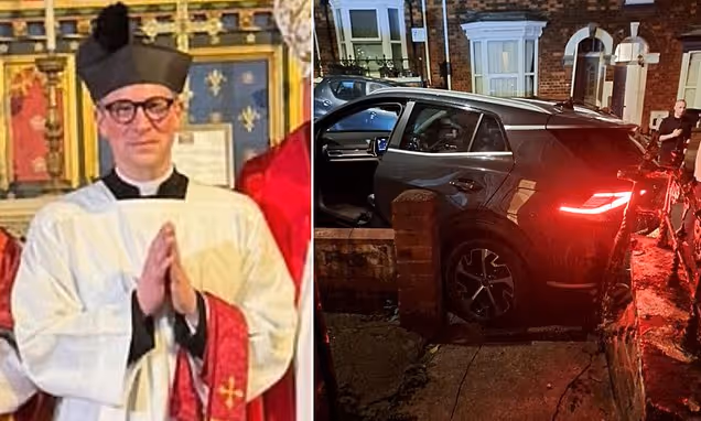 DRUNK VICAR CRASHES BISHOP'S £50,000 CAR INTO ARCHERS ACTRESS'S PARTNER'S VEHICLE