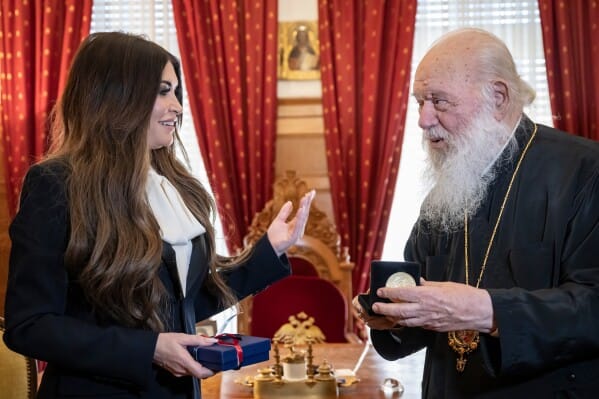US AMBASSADOR GUILFOYLE MEETS GREEK ORTHODOX ARCHBISHOP, REQUESTS PRAYERS FOR TRUMP