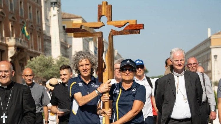 A Giant Cross Arrived in Milan to Bless the Winter Olympics: The World Barely Noticed