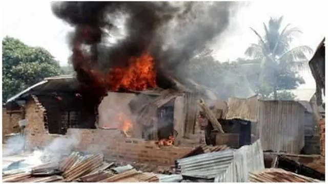 Nigerian Christian Shows His Burned Home