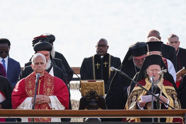 POPE LEO XIV AND ORTHODOX PATRIARCH RECITE NICENE CREED TOGETHER AT HISTORIC COUNCIL SITE